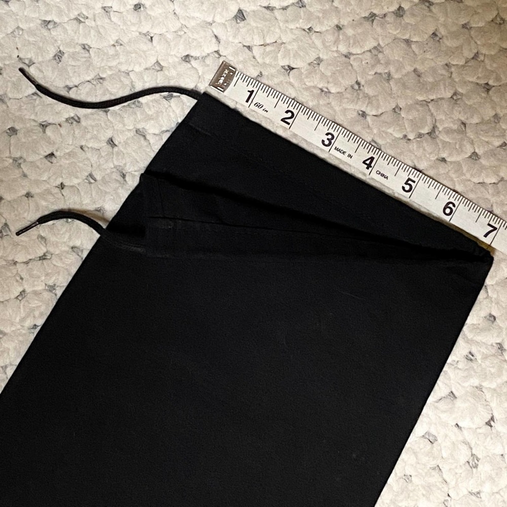 CHANEL Purse Black White Logo cross-body DUST BAG Sleeper 12.75" 8" - Picture 7 of 7